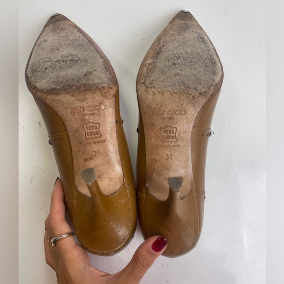 Jimmy Choo - Coroman Tobacco size 8 Heels - Picture 7 of 10